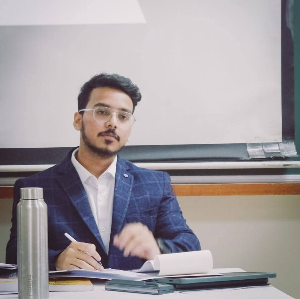 Advocate Haraprasad Panda in a professional consultation setting